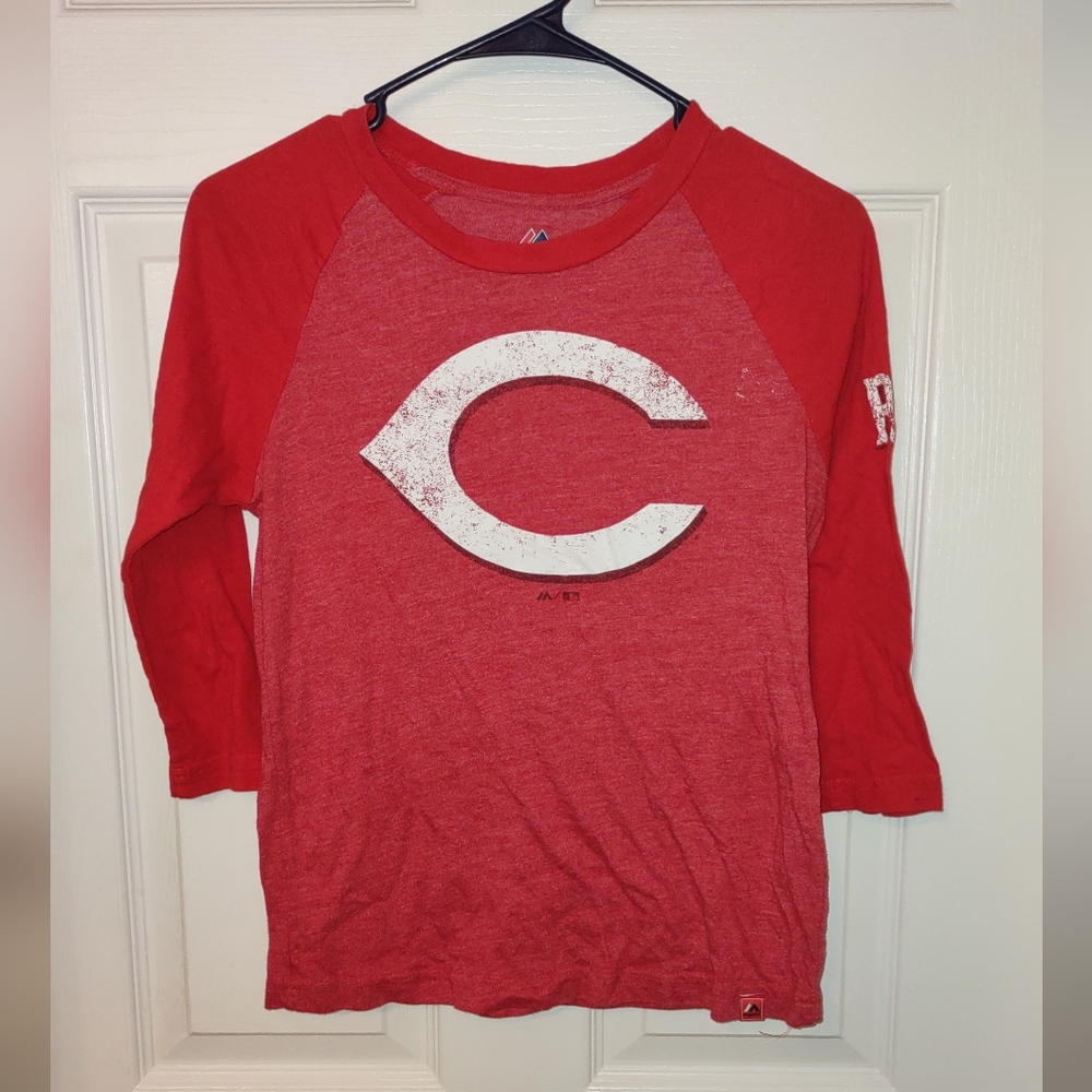 Cincinnati Red's quarter sleeve top